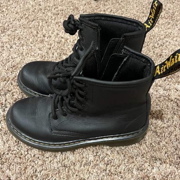 Kids' 1460 Softy T Leather Lace-Up Boot - Picture 1 of 7